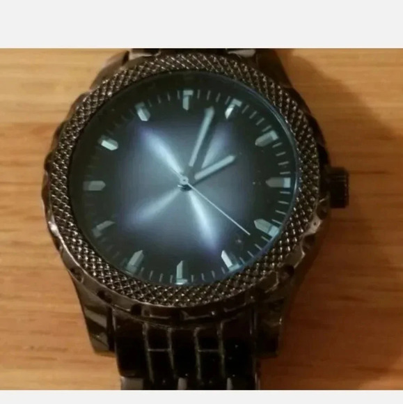 Men’s Black -Blueish Nordstrom Watch FMDPU011 -Water Resistant,1-1/2" Face - Picture 4 of 6